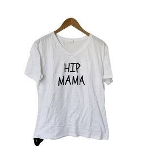 Hip Mama white tshirt, size XXL